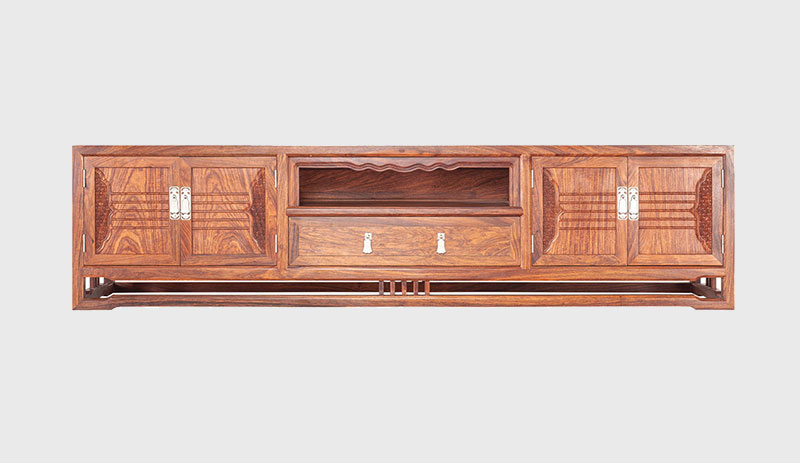 张家口刺猬紫檀电视柜低柜现代中式全实木电视柜客厅高低柜